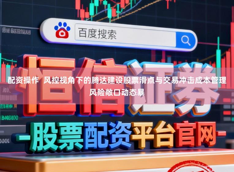 配资操作  风控视角下的腾达建设股票滑点与交易冲击成本管理风险敞口动态暴